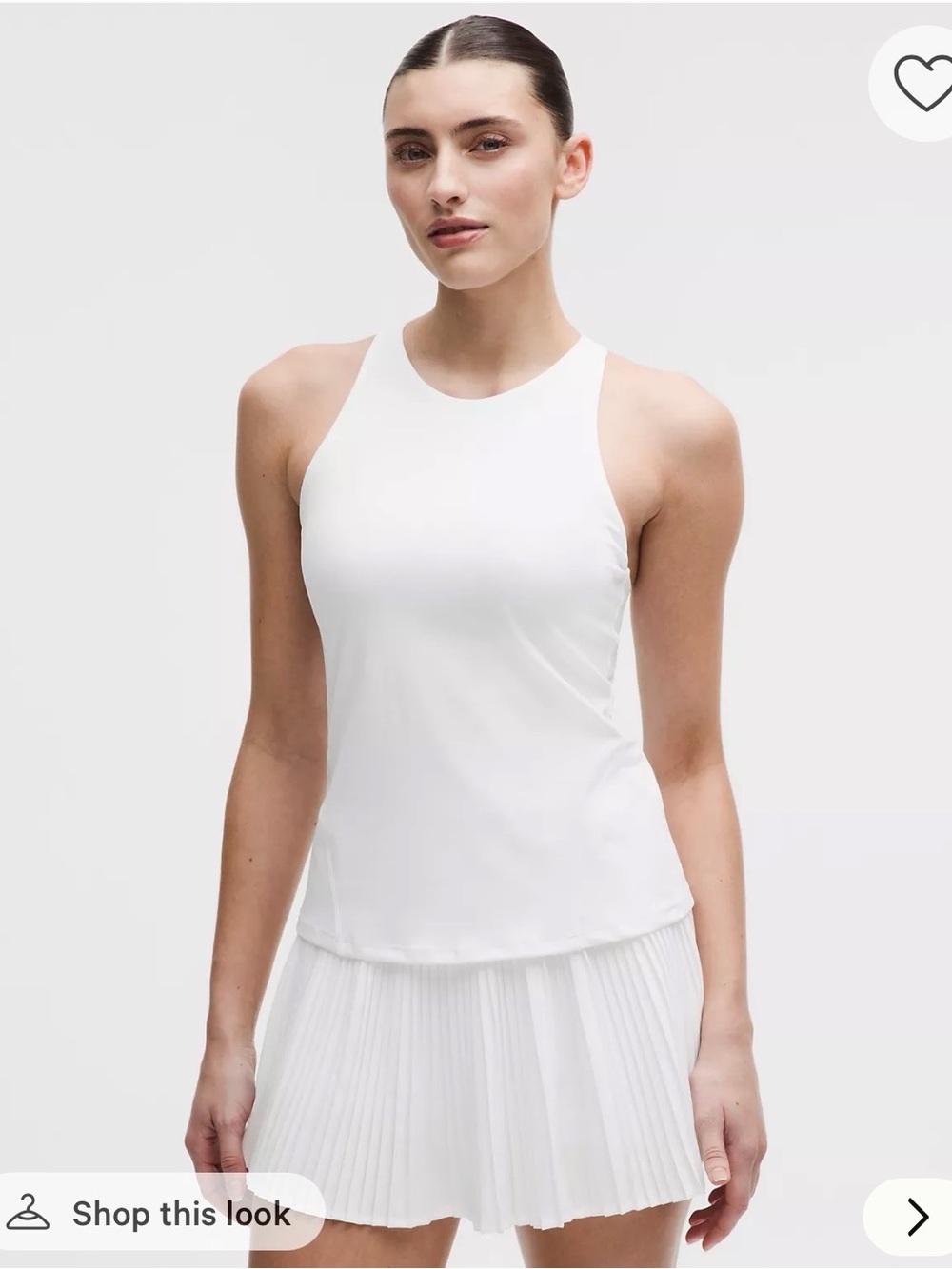 lululemon athletica White Align Hip length racerback
